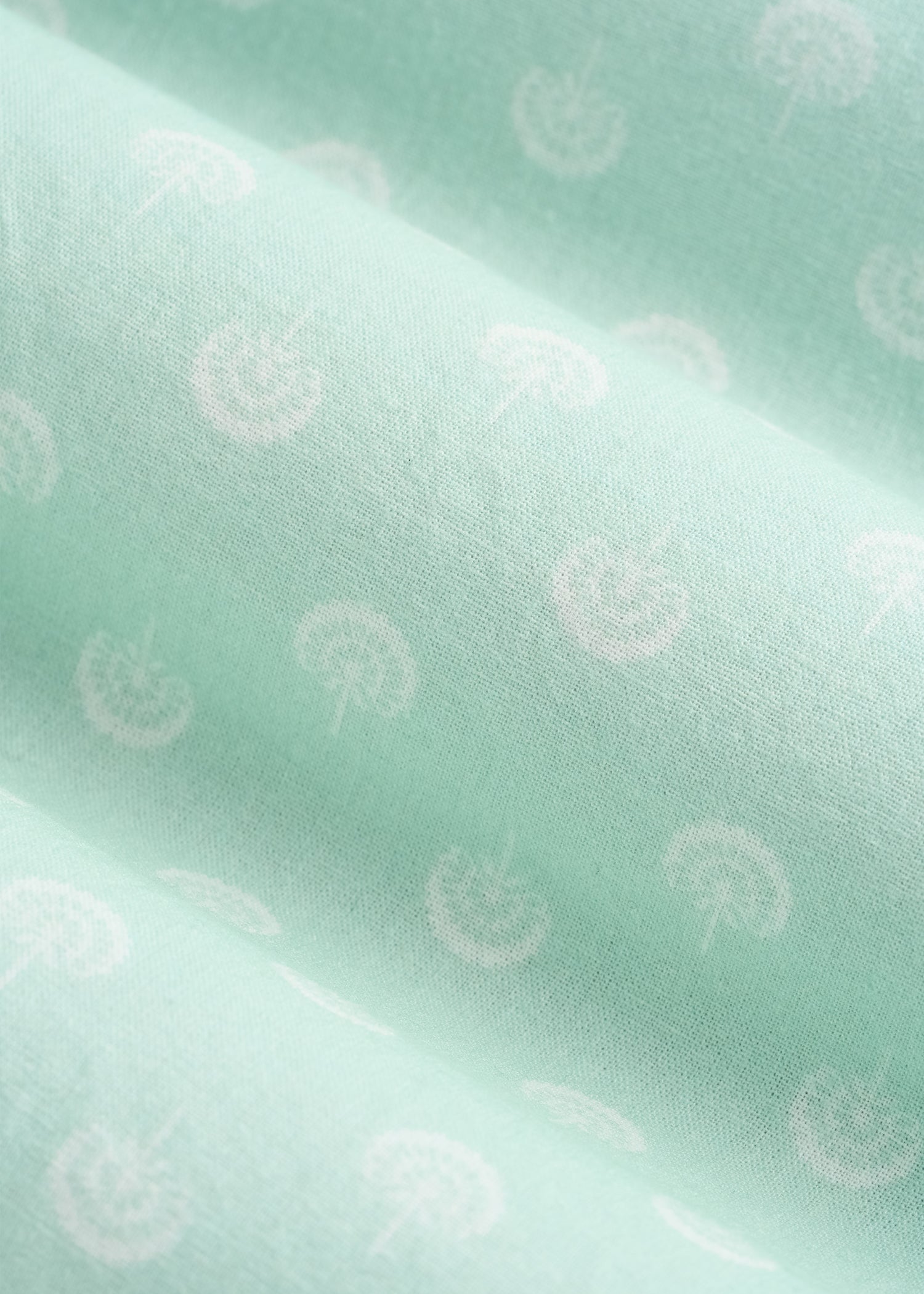Short Sleeve Shirt for Tall Men in Opal Blue Dandelion