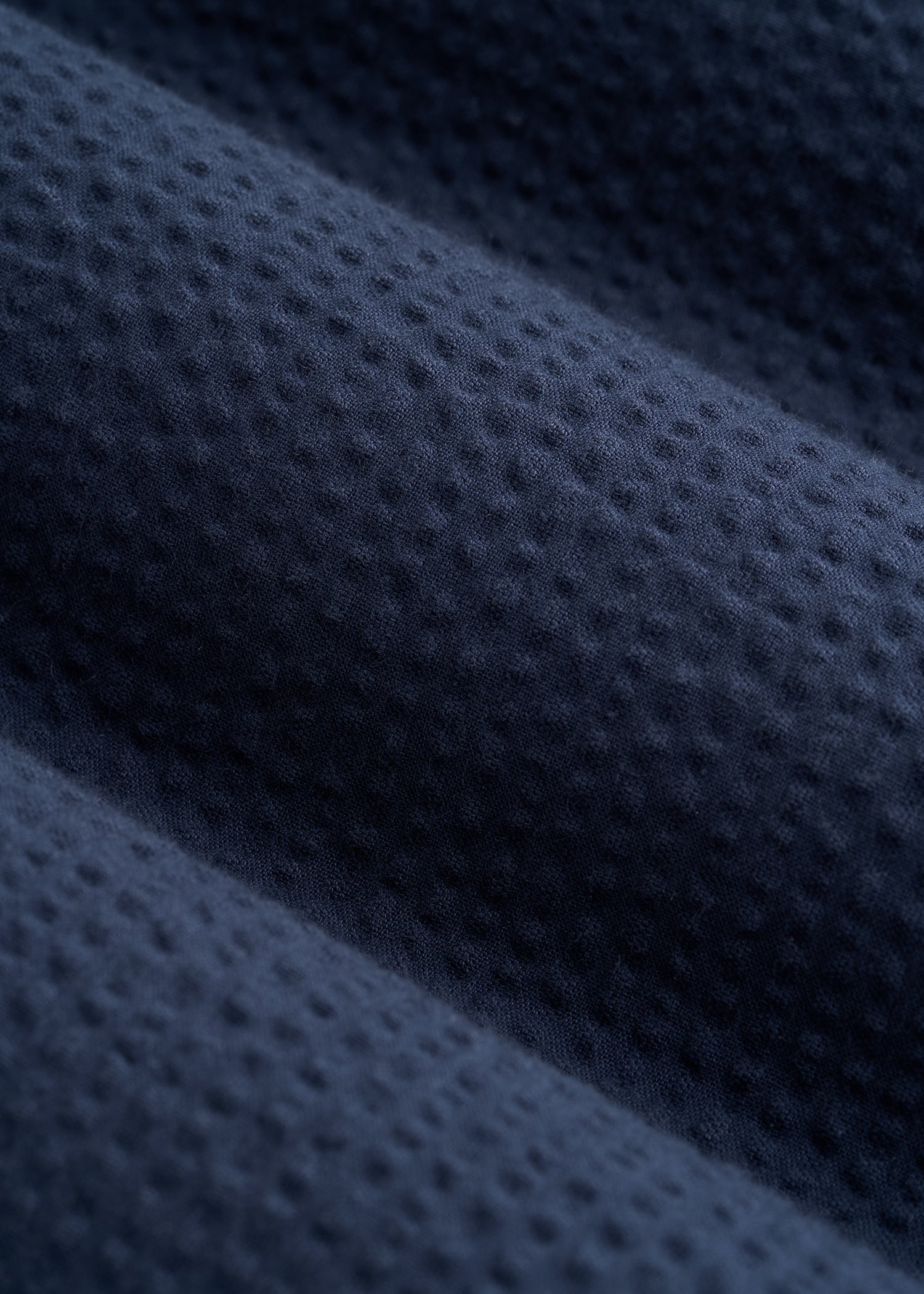 Seersucker Overshirt for Tall Men in Navy Blue
