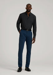 Traveler Stretch Dress Shirt in Black