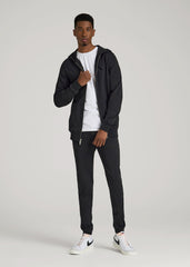 Wearever 2.0 French Terry Full-Zip Hoodie for Tall Men in Black