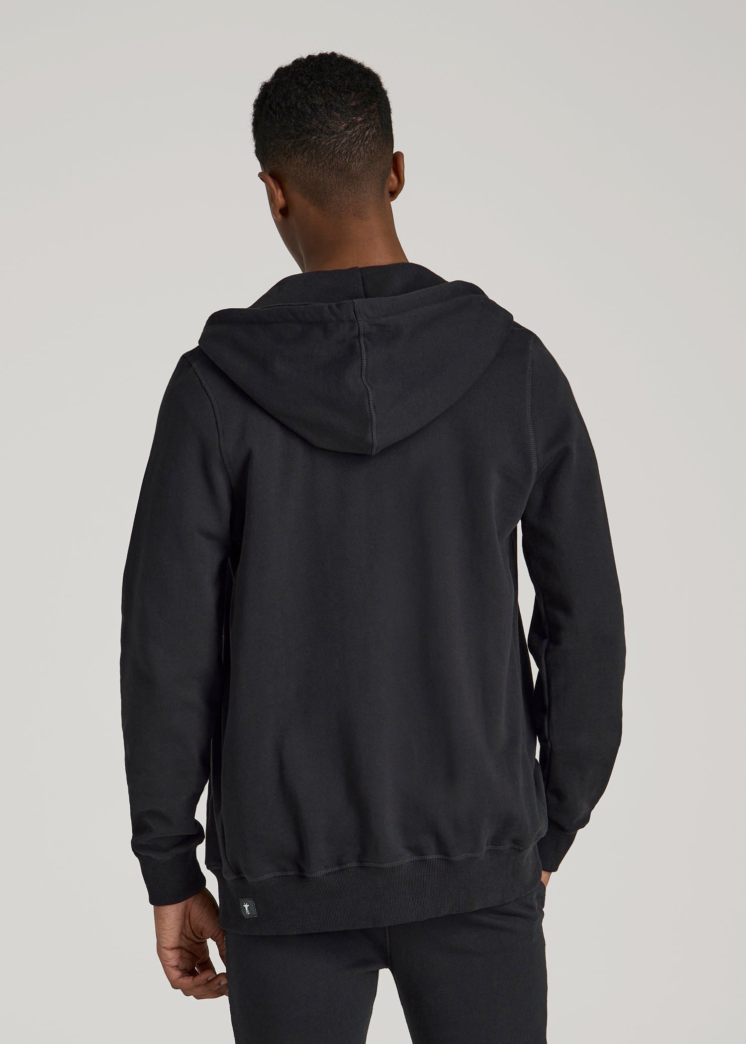Wearever 2.0 French Terry Full-Zip Hoodie for Tall Men in Black