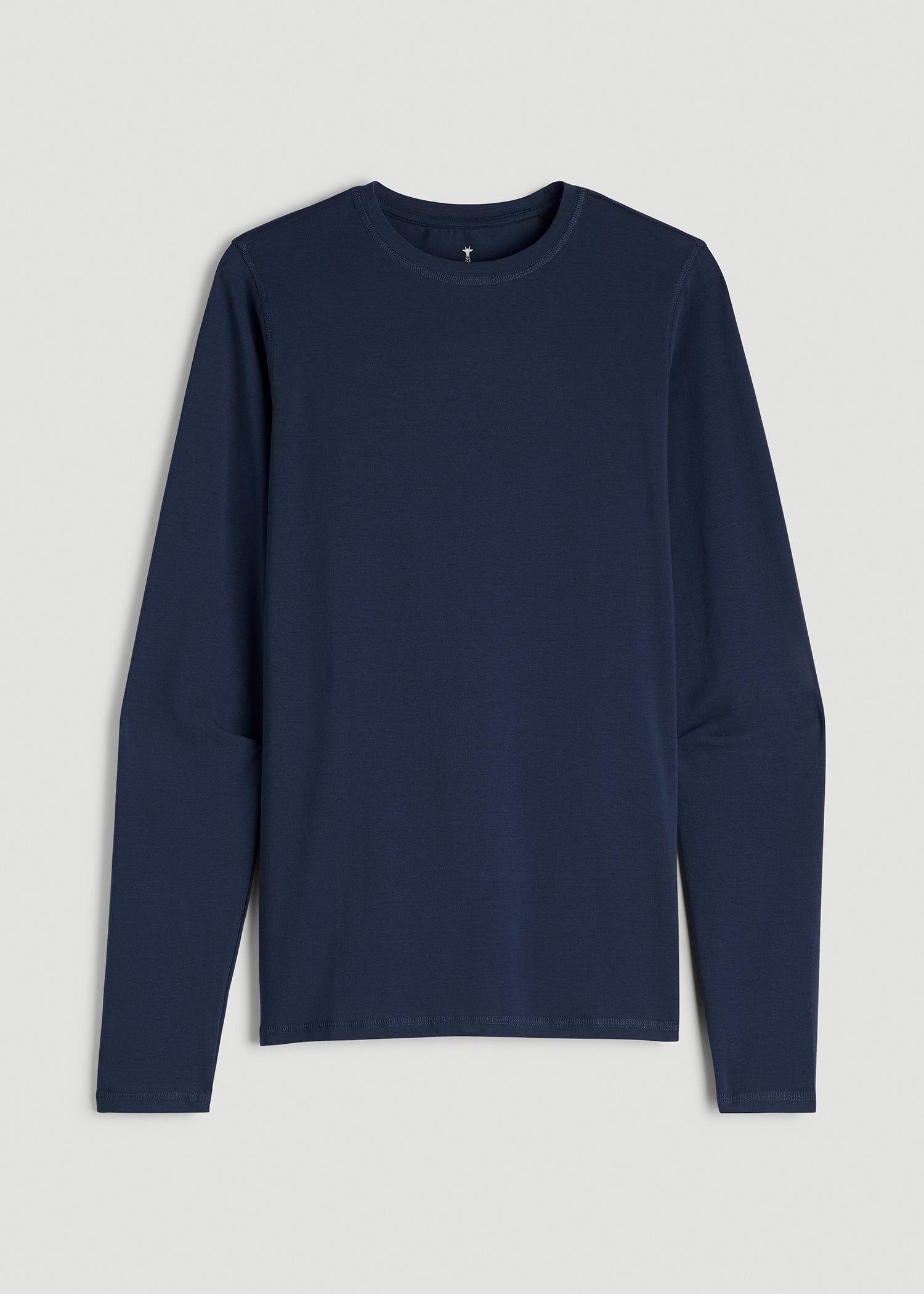 The Essential Slim Fit Long Sleeve Tee for Tall Men in Navy
