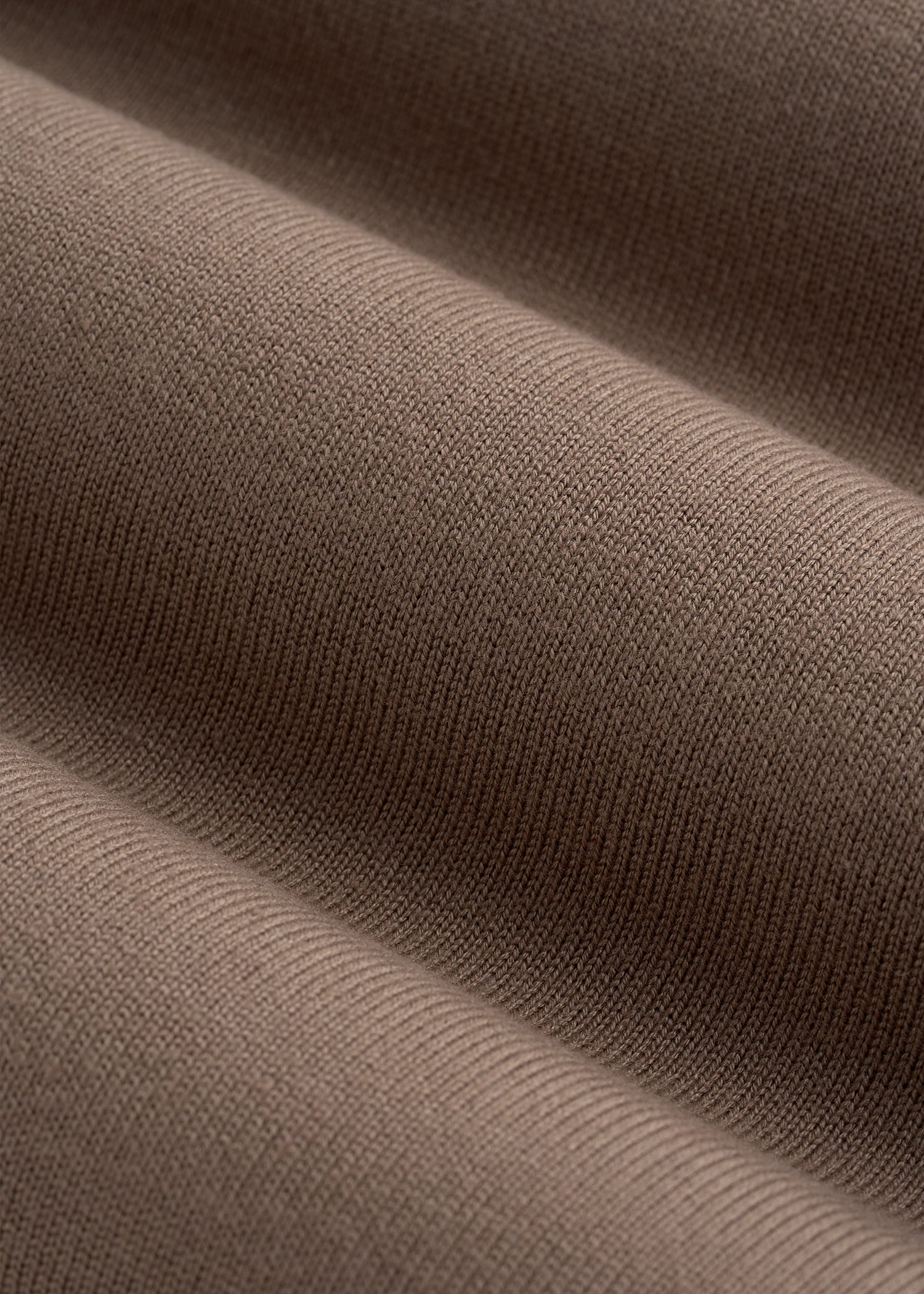 Linen Blend Knit Polo for Tall Men in Warm Brown