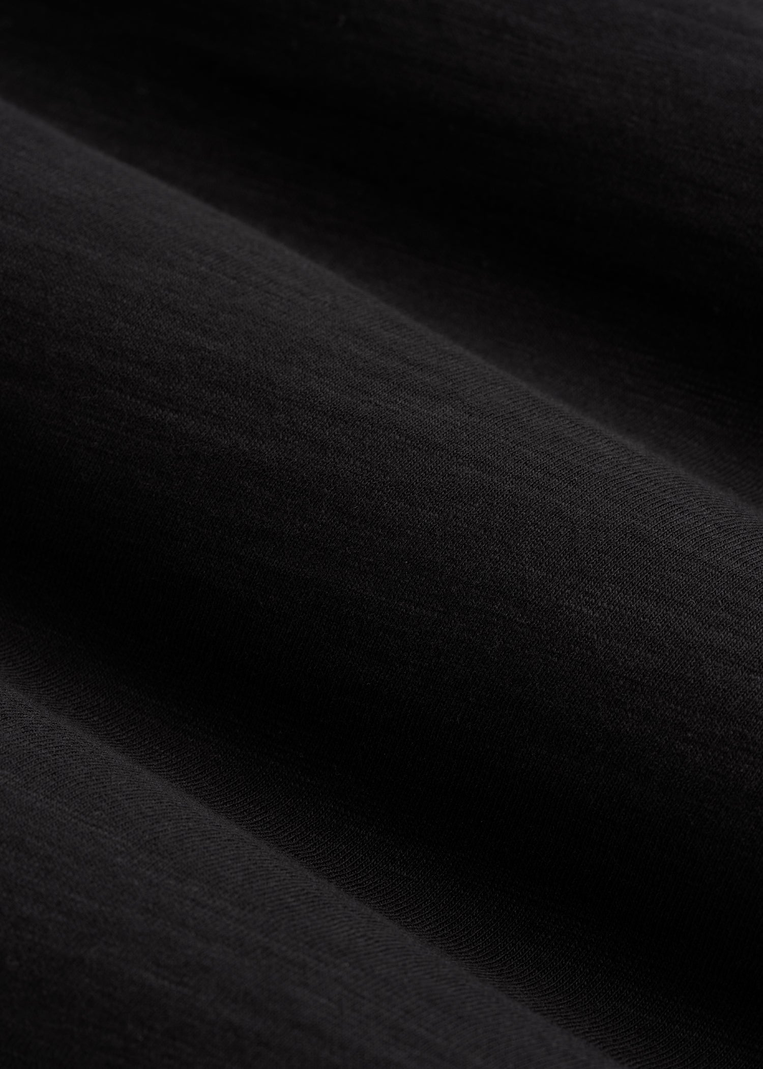 Slub Knit Polo with Pocket for Tall Men in Black