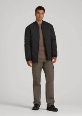 Quilted Jacket for Tall Men in Black