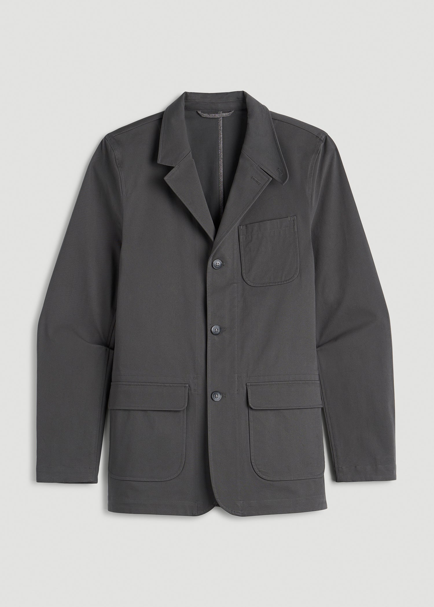 Stretch Commuter Chino Sport Coat for Tall Men in Slate