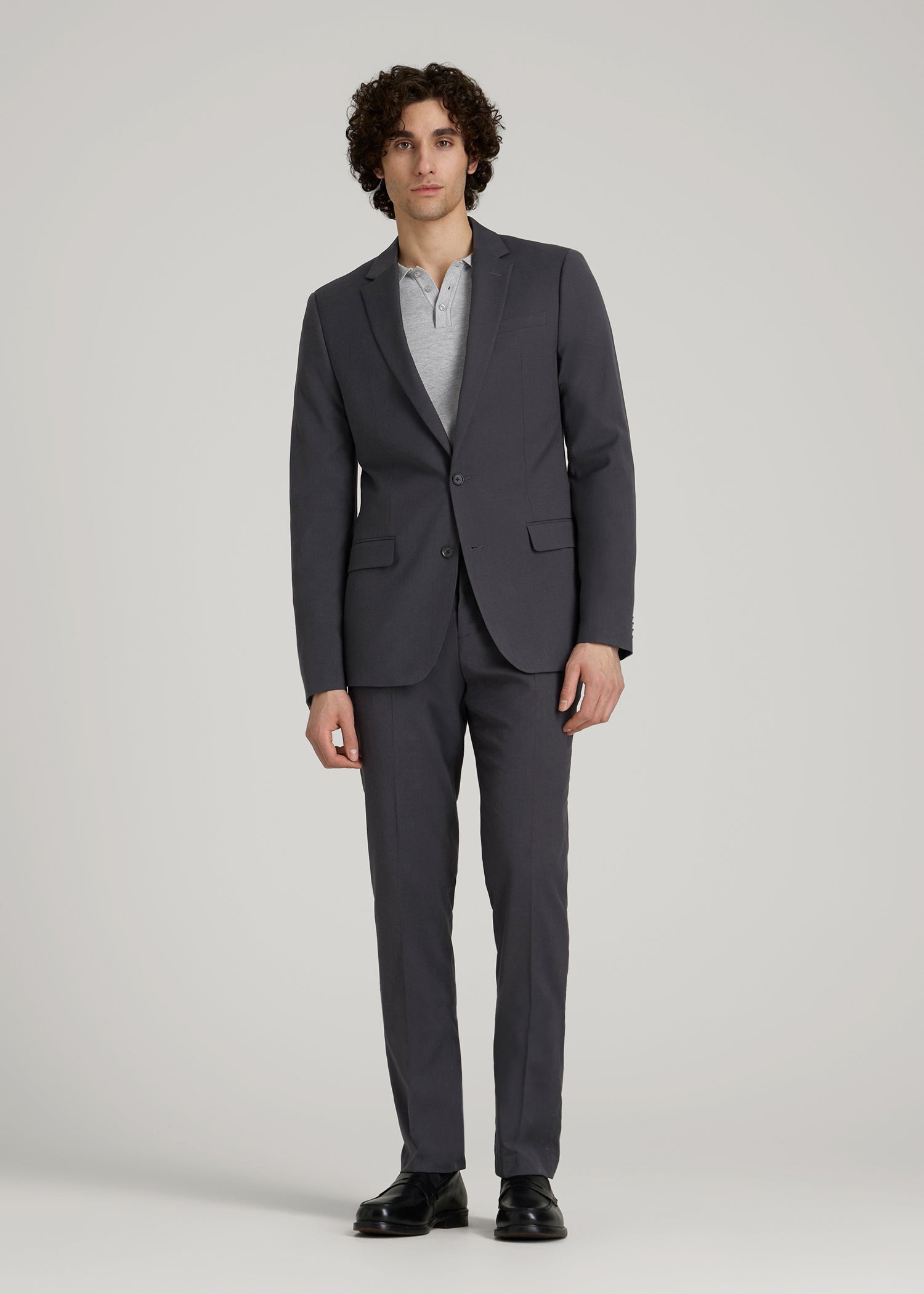 Suit Jacket for Tall Men in Mid Grey