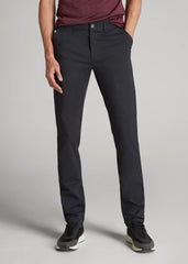 TAPERED FIT Traveler Chino Pants for Tall Men in Black