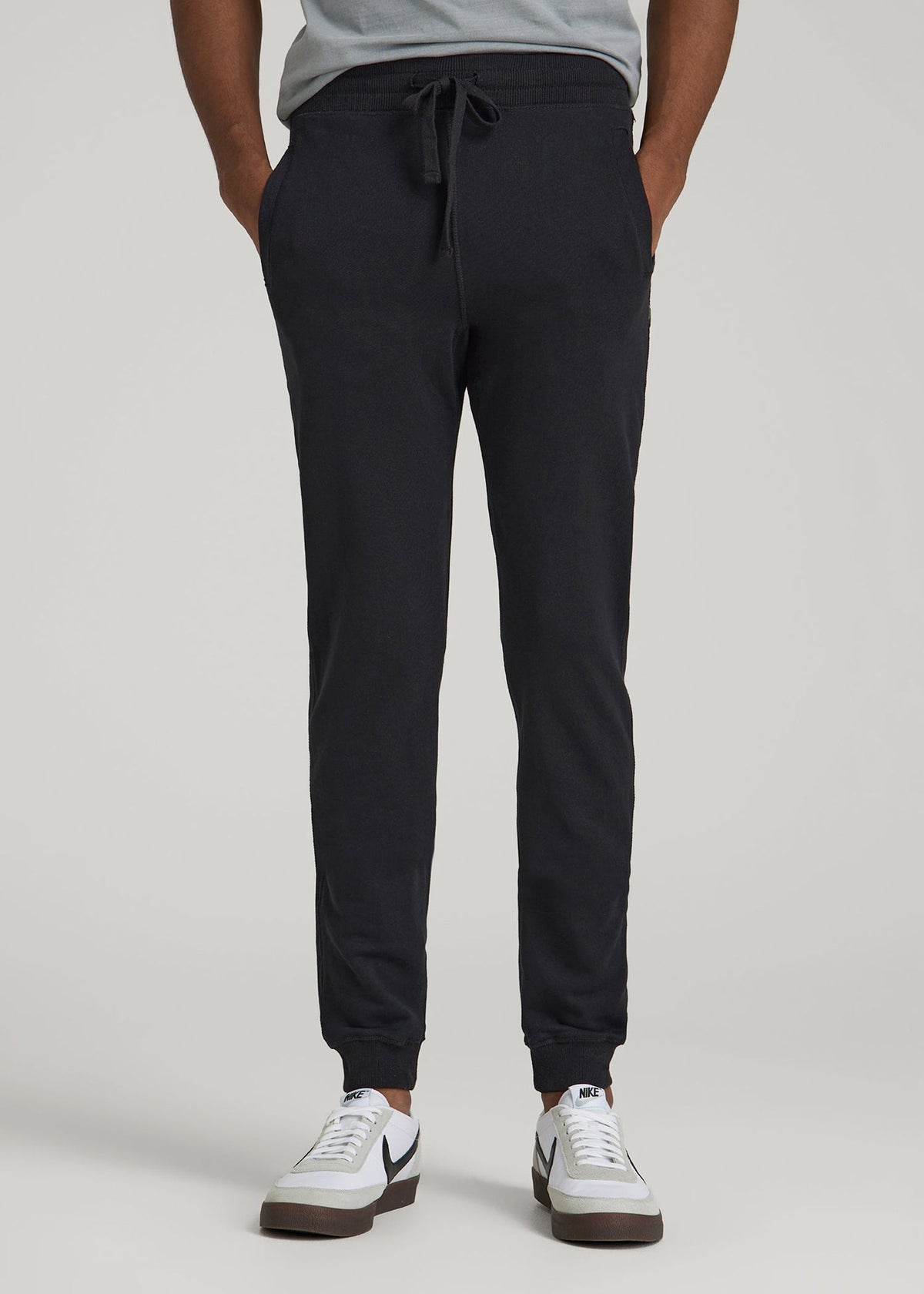 Wearever 2.0 French Terry Joggers for Tall Men in Black