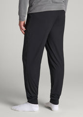 Weekender Stretch Lounge Joggers for Tall Men in Black