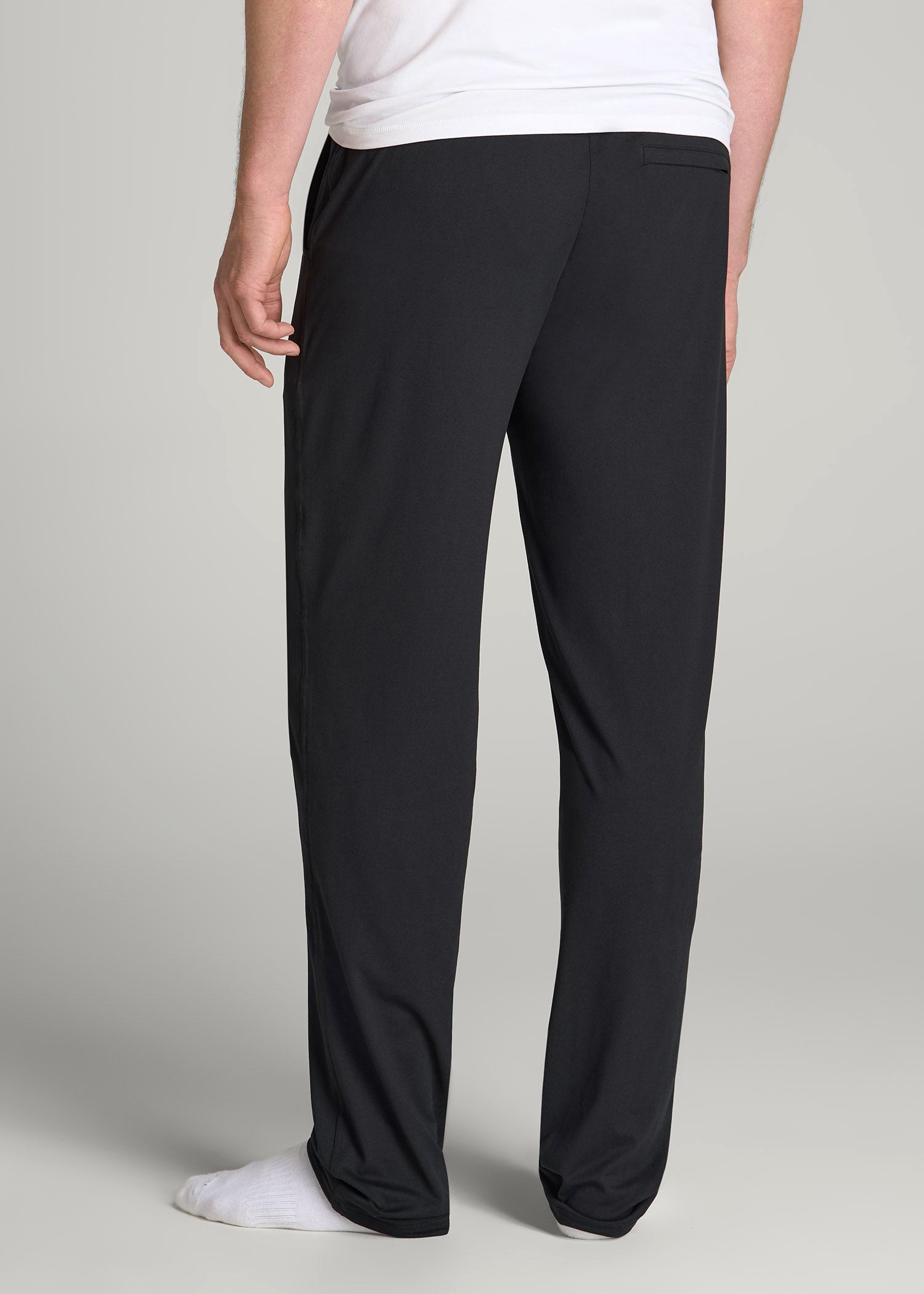 Weekender Stretch Lounge Pants for Tall Men in Black