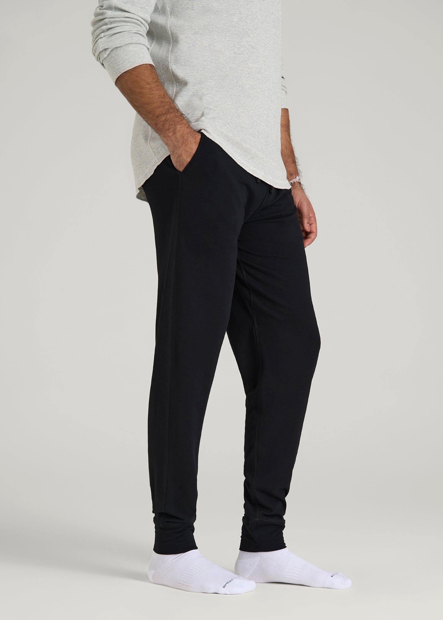 Sleep Joggers for Tall Men in Black