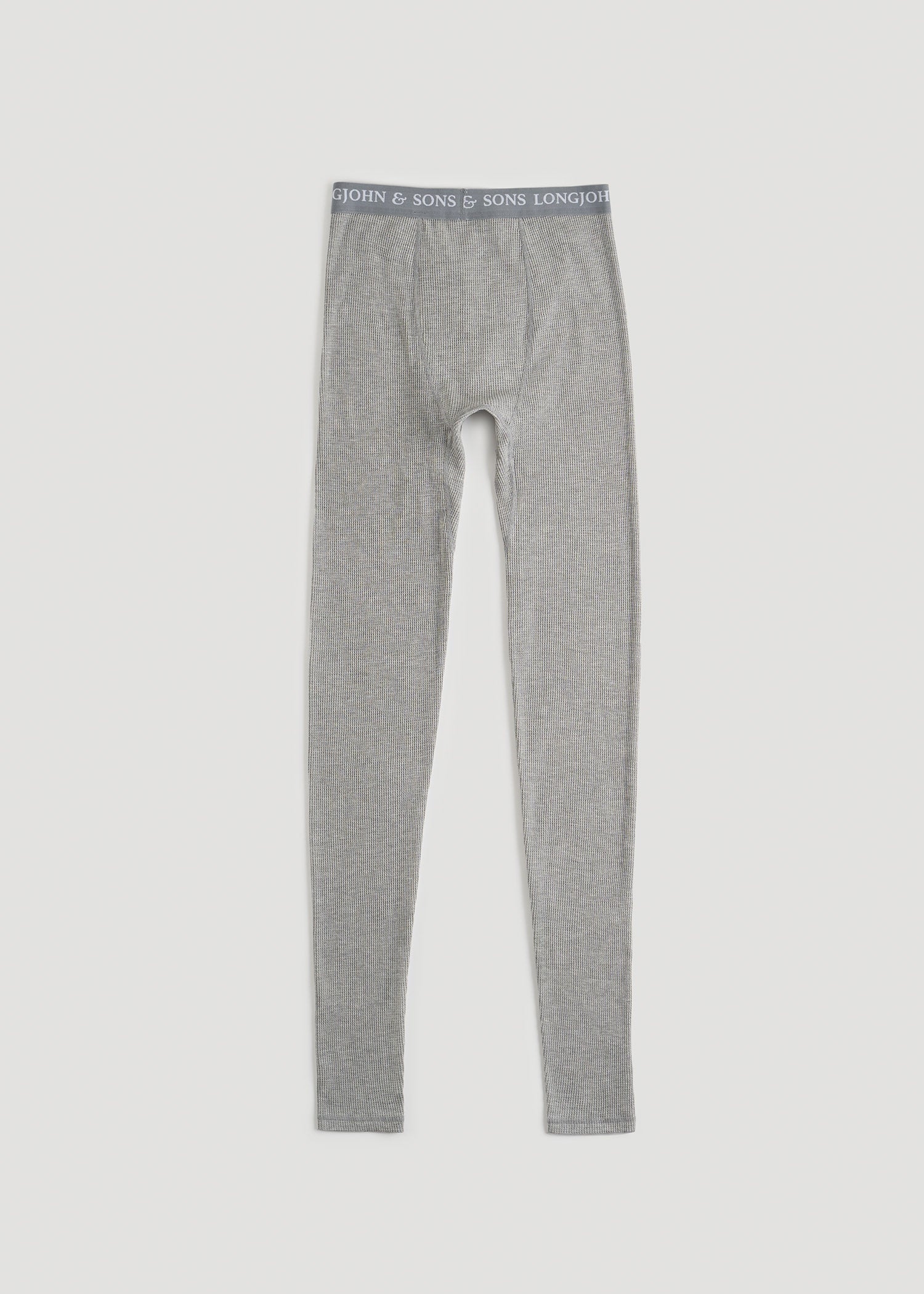 LJ&S Long Thermal Underwear for Tall Men in Grey Mix - Bottoms for Tall Men