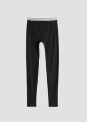 LJ&S Long Thermal Underwear for Tall Men in Black