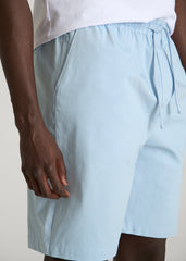 Stretch Commuter Pull-on Short for Tall Men in Ice Blue