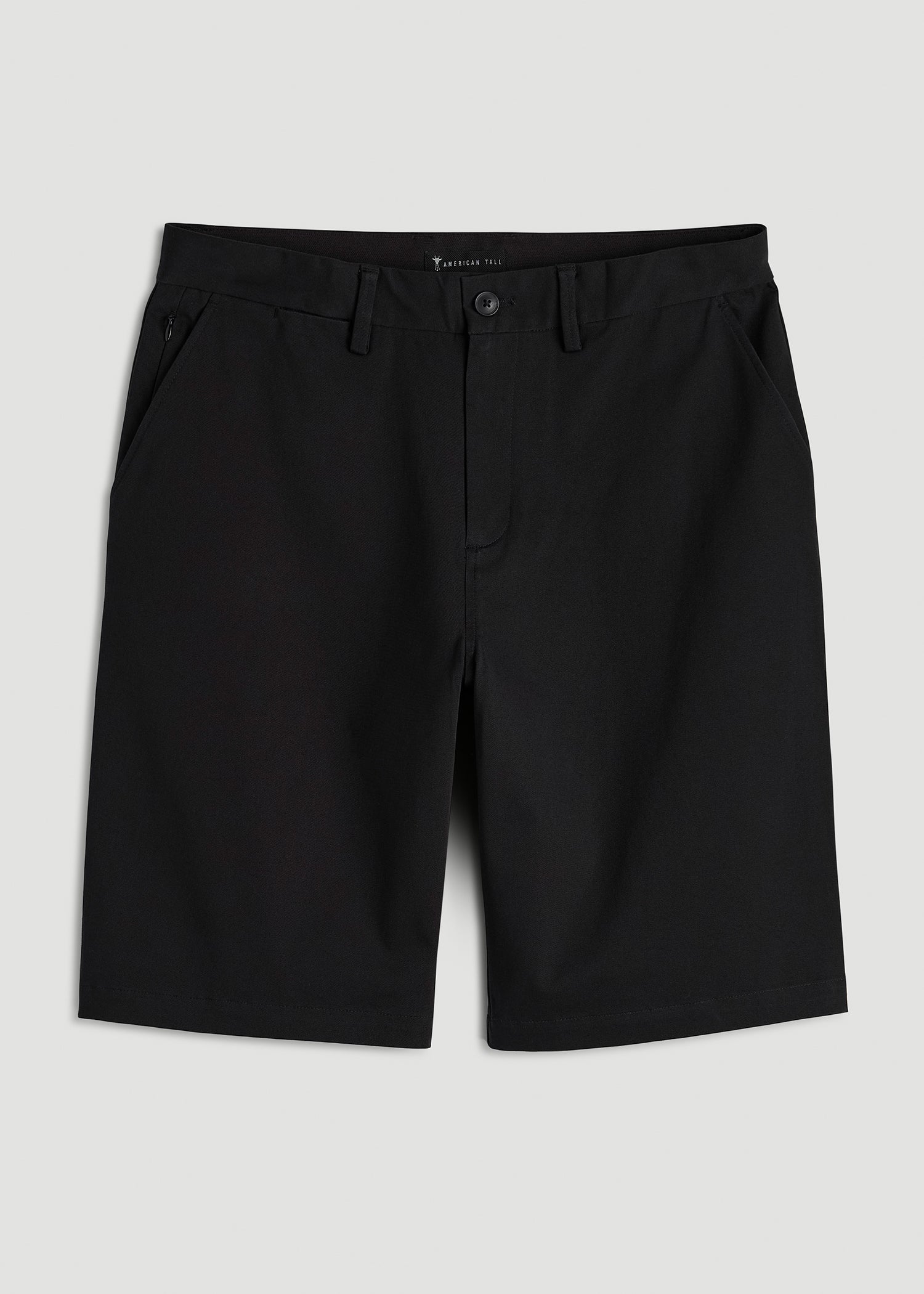 Stretch Commuter Chino Short for Tall Men in Black