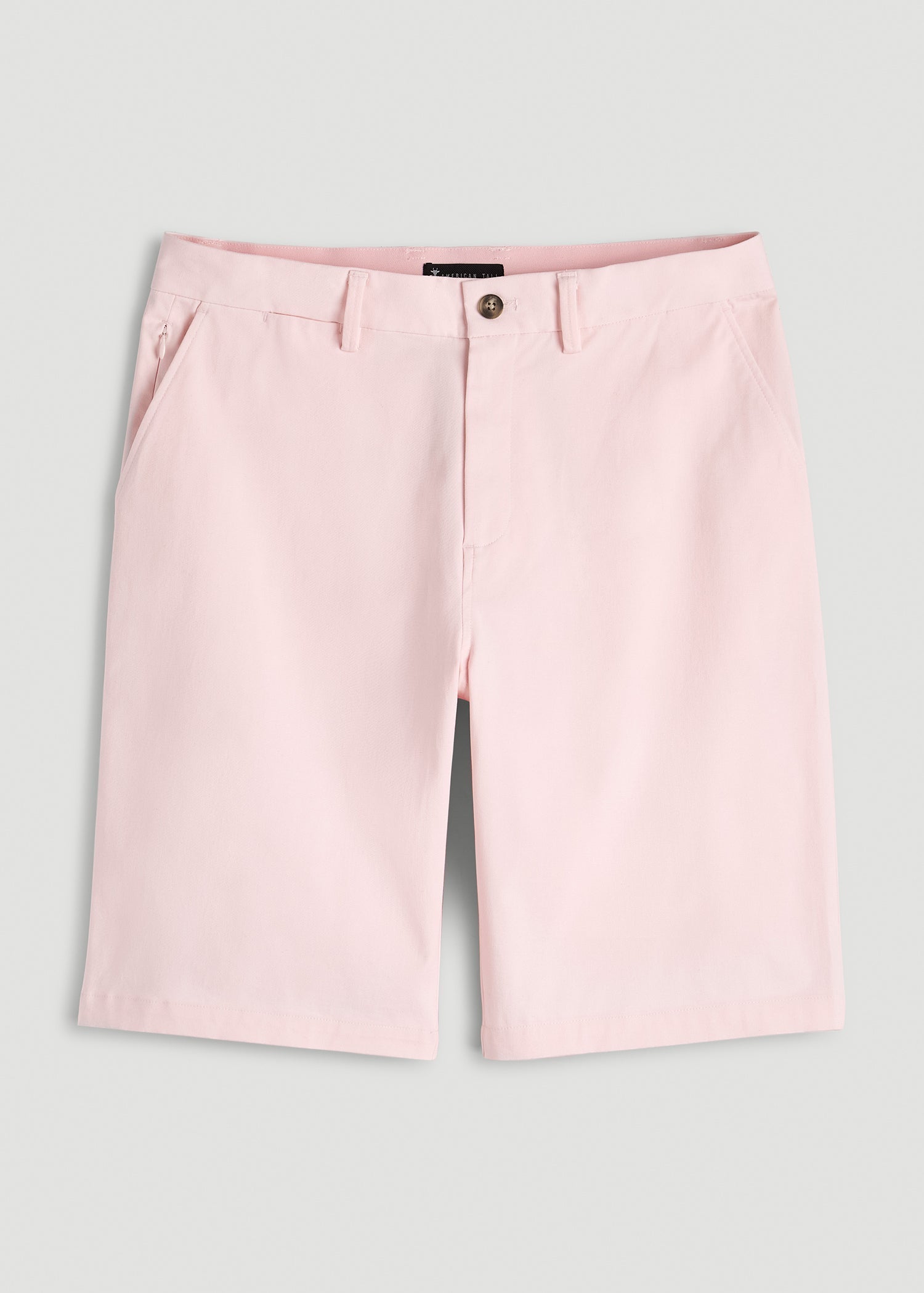 Stretch Commuter Chino Short for Tall Men in Barely Pink
