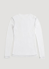 LJ&S Long Thermal Undershirt for Tall Men in White