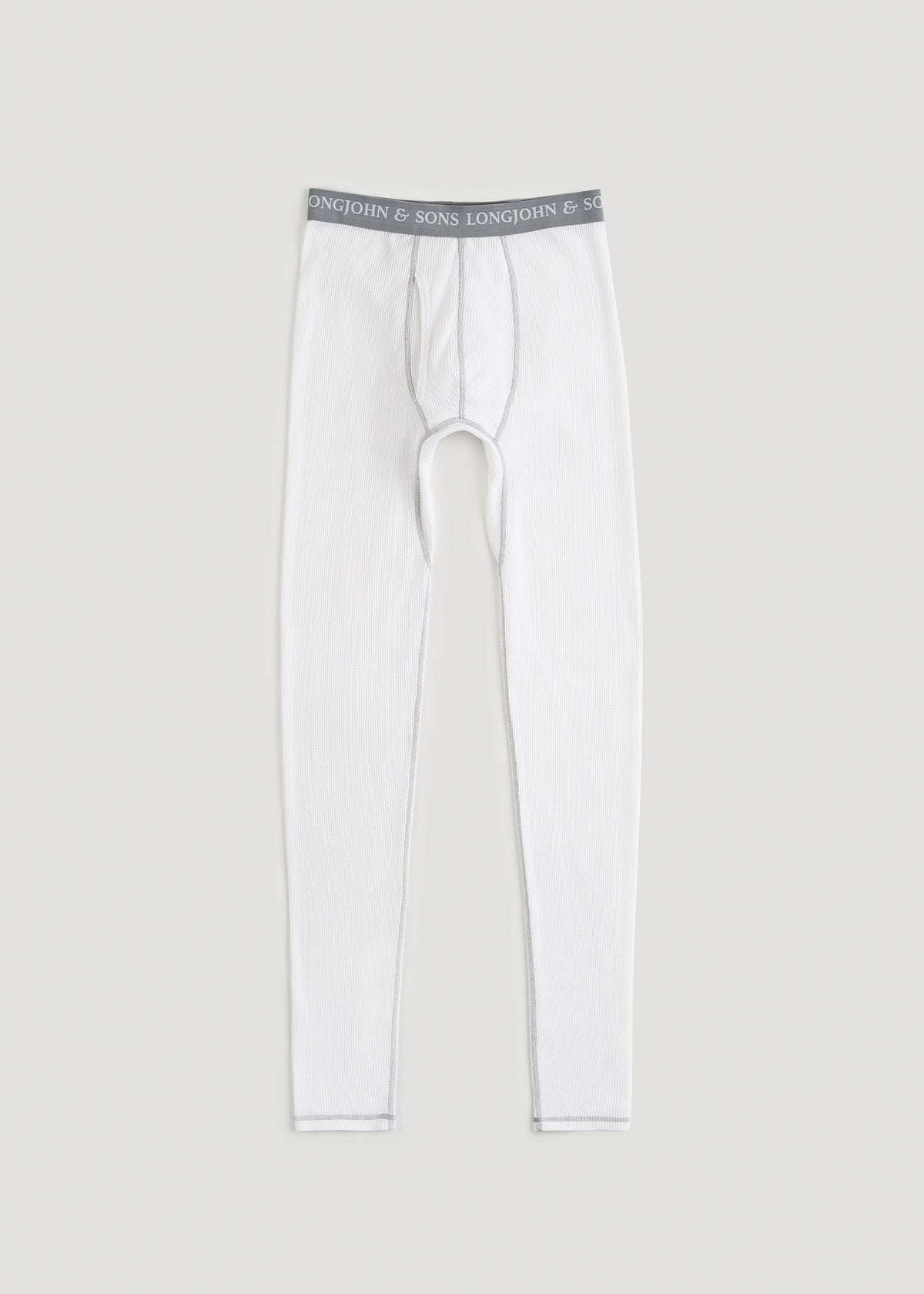 LJ&S Long Thermal Underwear for Tall Men in White