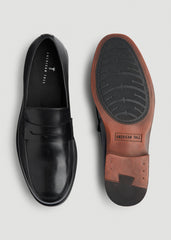 Penny Loafers for Tall Men in Black
