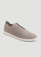 Lightweight Knit Sneakers for Tall Men in Moon Rock