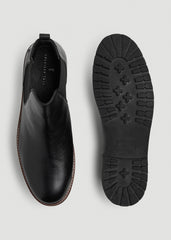 Lug Sole Chelsea Boots for Tall Men in Black