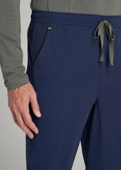 Scrub Joggers for Tall Men in Patriot Blue