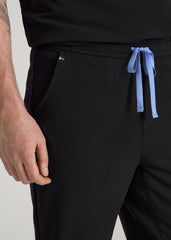 Scrub Joggers for Tall Men in Black