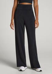 Soft Motion Wide Leg Ultra High Rise Pant for Tall Women in Black