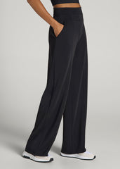 Soft Motion Wide Leg Ultra High Rise Pant for Tall Women in Black