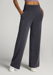 Soft Motion Wide Leg Ultra High Rise Pant for Tall Women in Charcoal Rinse