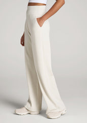 Soft Motion Wide Leg Ultra High Rise Pant for Tall Women in Pearl