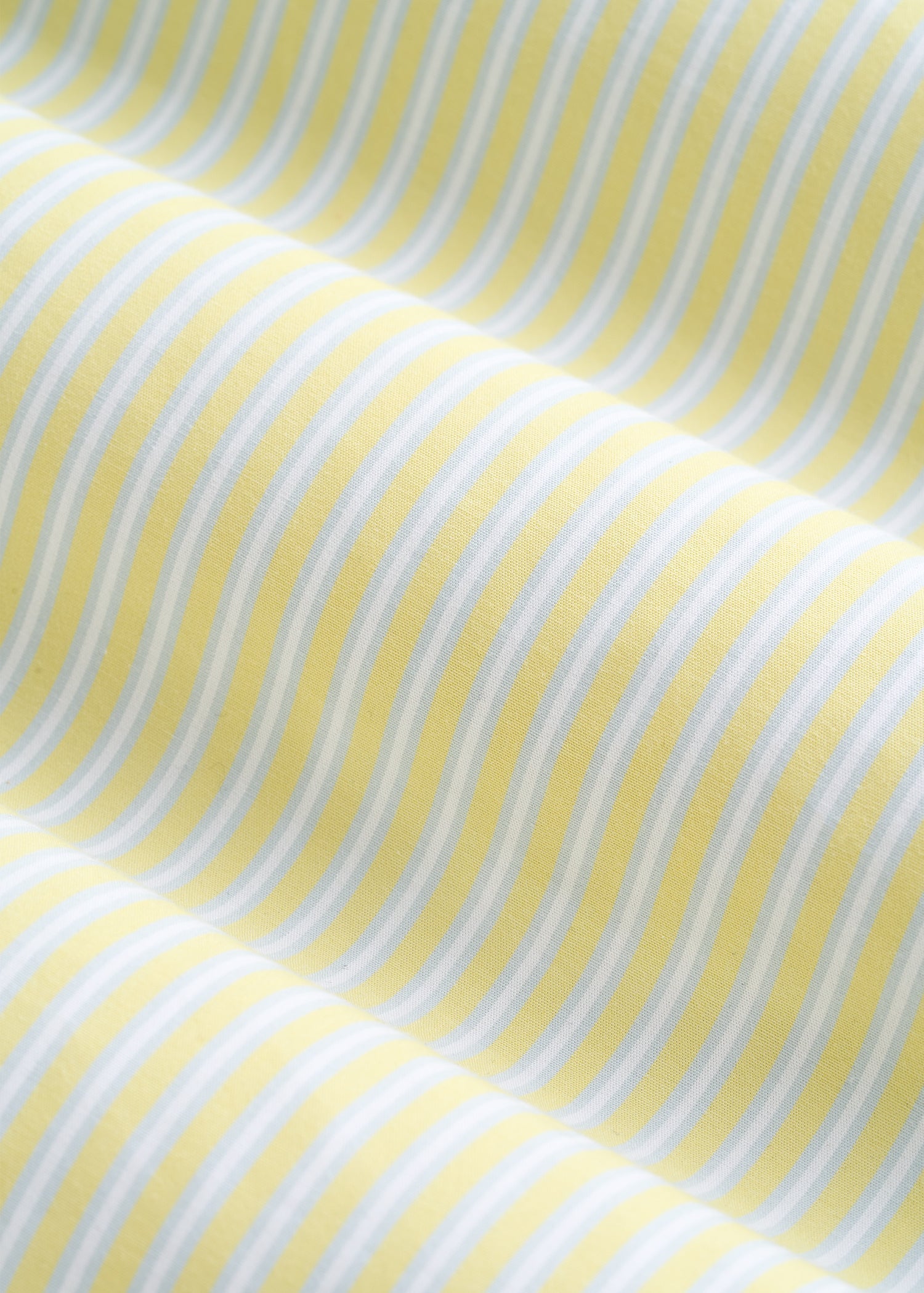 Oversized Poplin Button Shirt for Tall Women in Lemon Drop Stripe