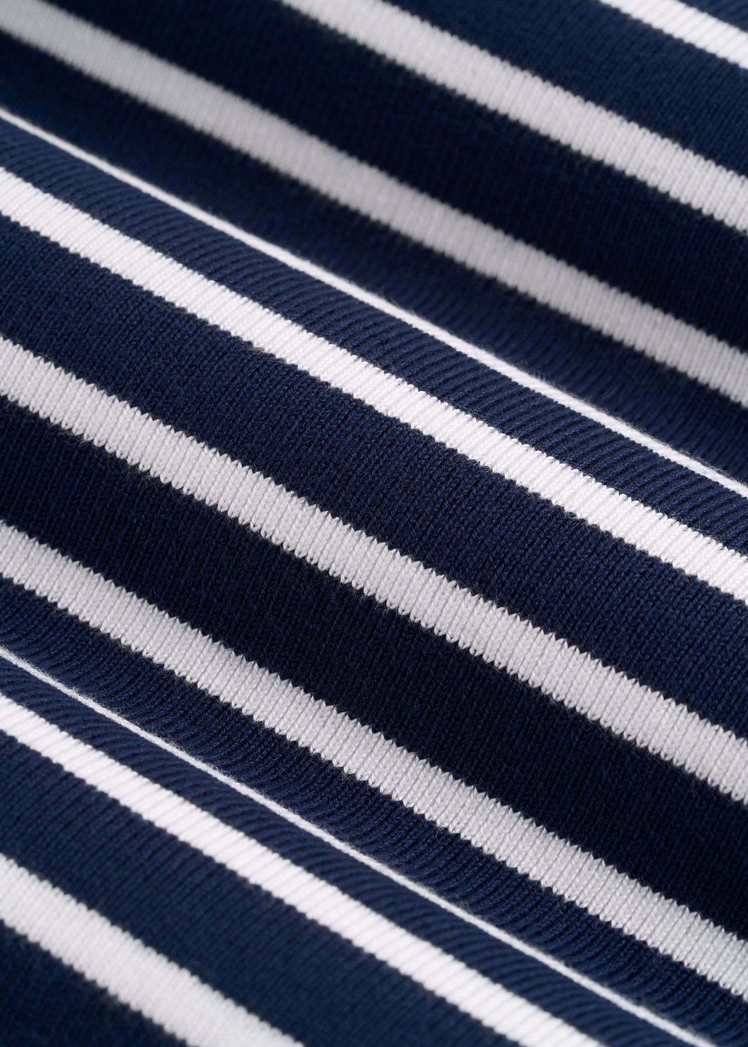 Sleeveless Knit Top for Tall Women in Bold Navy Stripe