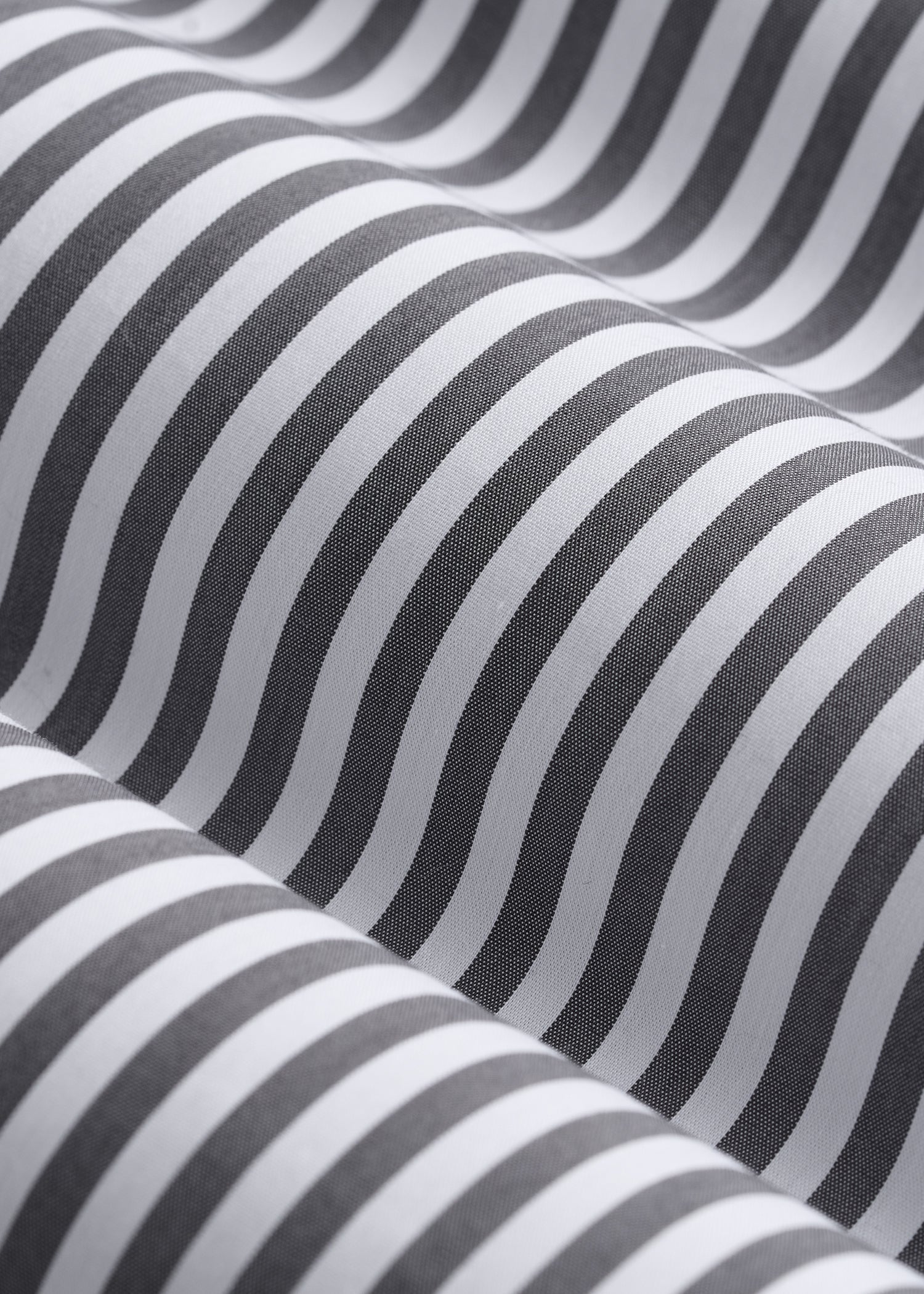 Slim Fit Button Up Shirt for Tall Women in Grey and White Stripe