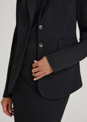 SLIM-FIT Two Button Blazer for Tall Women in Black