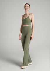 Racerback Sports Bra for Tall Women in Olive