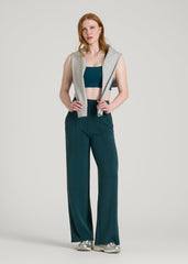 Soft Motion Wide Leg Ultra High Rise Pant for Tall Women in Deep Teal