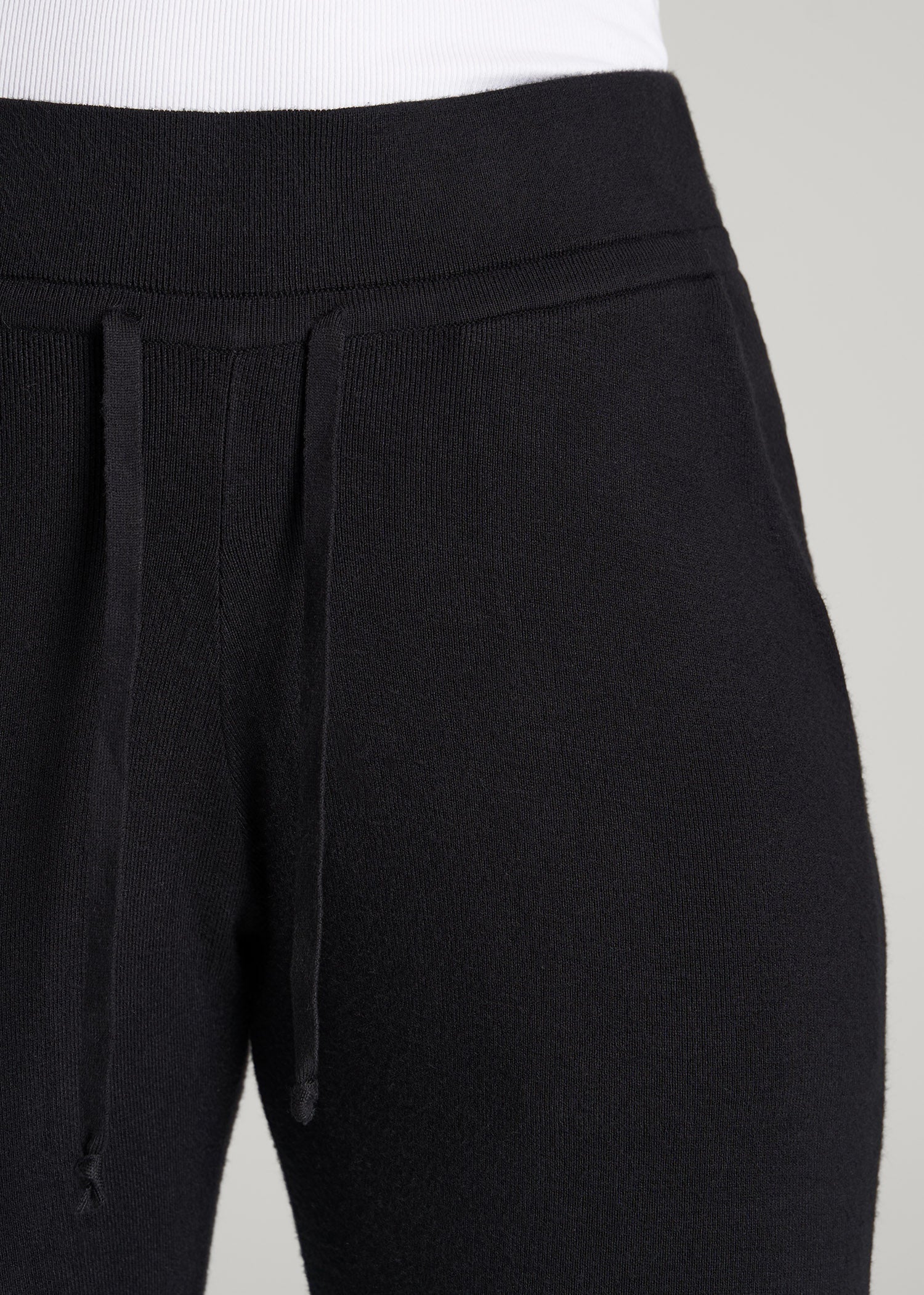 Knit Lounge Joggers for Tall Women in Black