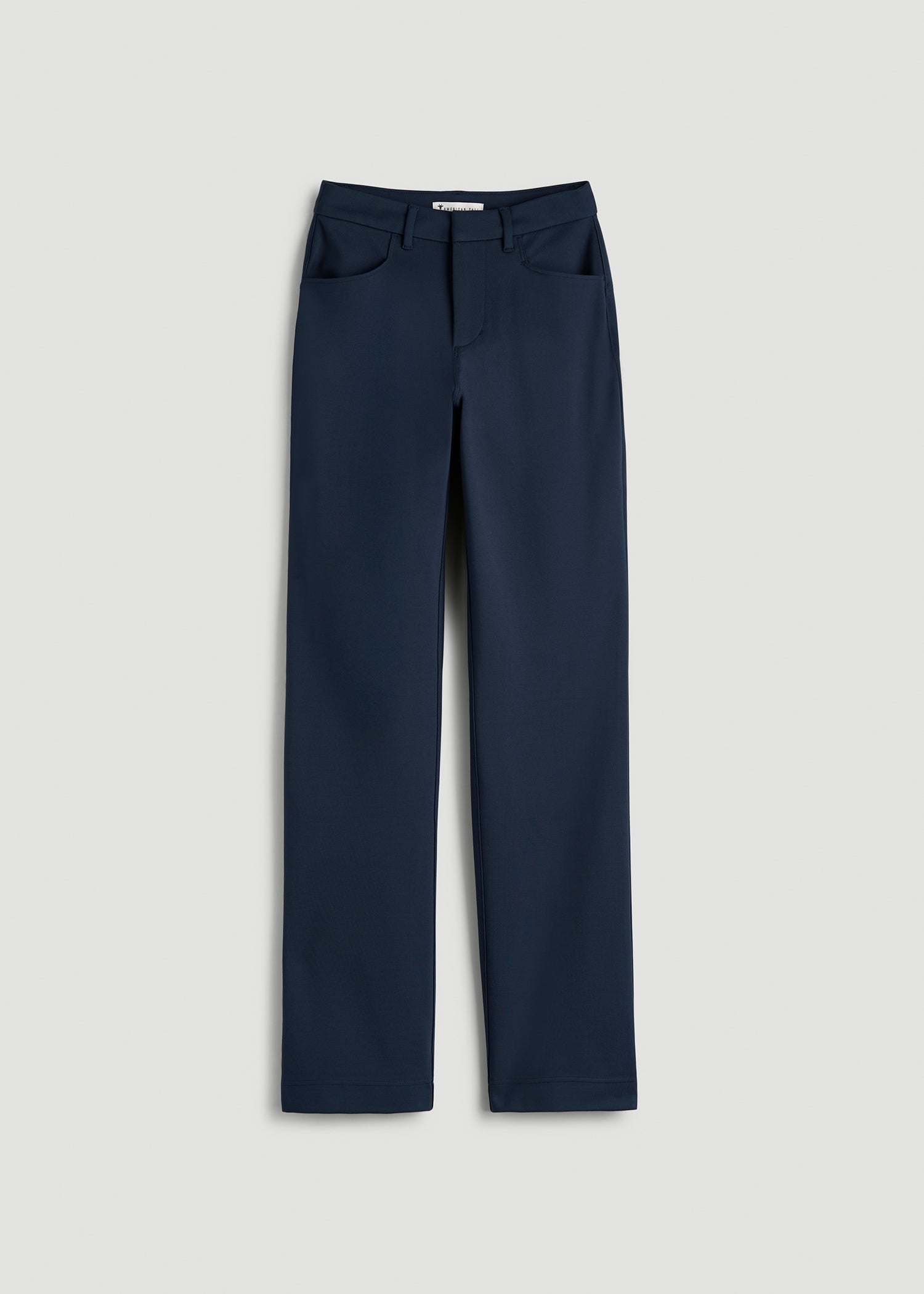 Soft Flex Ponte Straight Leg Pants for Tall Women in Navy
