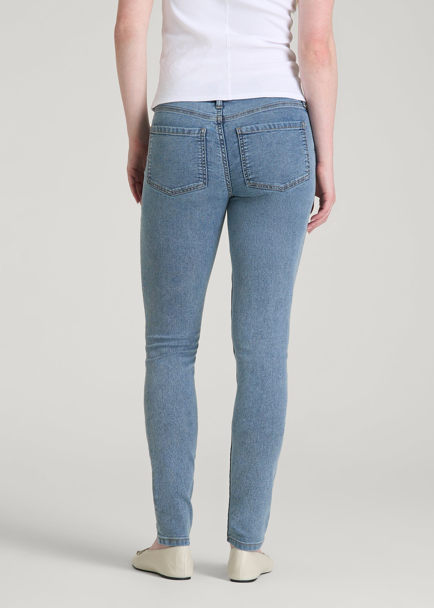 Sarah Mid-Rise Skinny Jeans for Tall Women in Perfect Blue