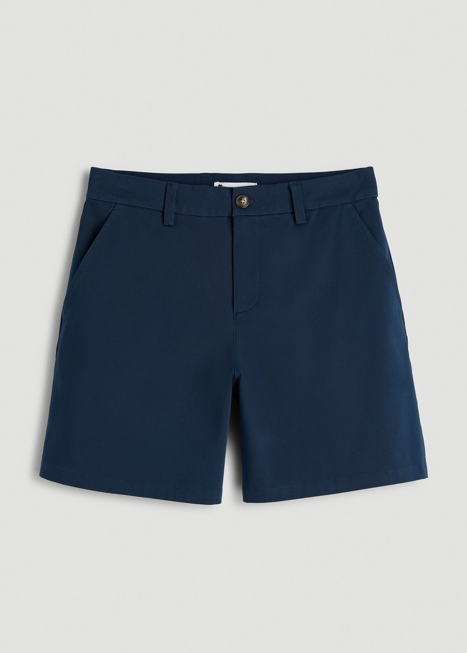 Stretch Commuter Chino Shorts for Tall Women in Navy Blue