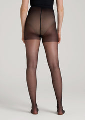 Ultra Sheer Pantyhose for Tall Women in Black