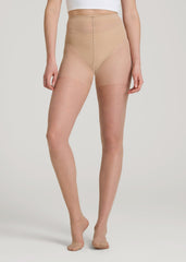 Ultra Sheer Pantyhose for Tall Women in Linen