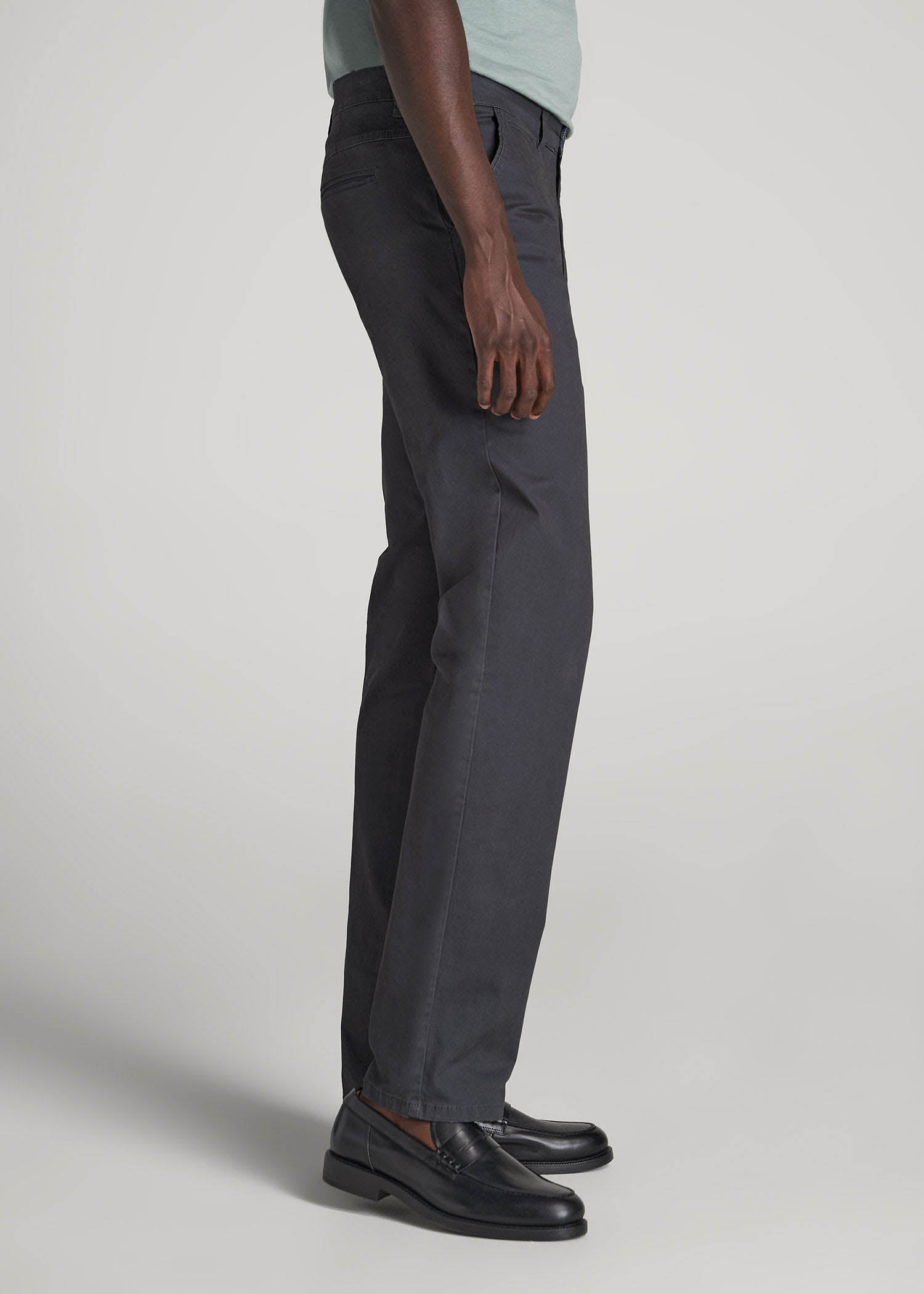 J1 STRAIGHT Leg Chinos for Tall Men in Iron Grey
