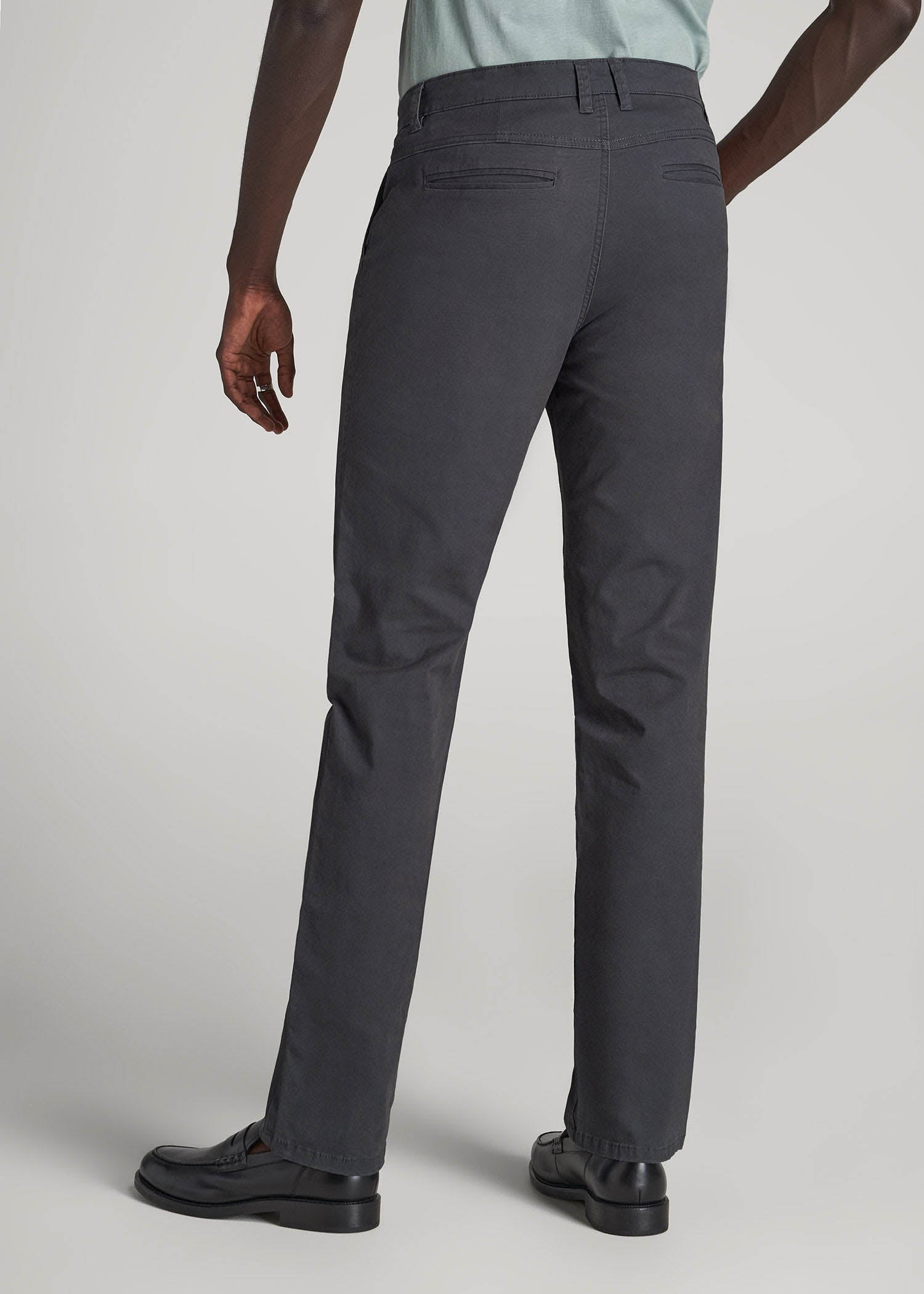 J1 STRAIGHT Leg Chinos for Tall Men in Iron Grey