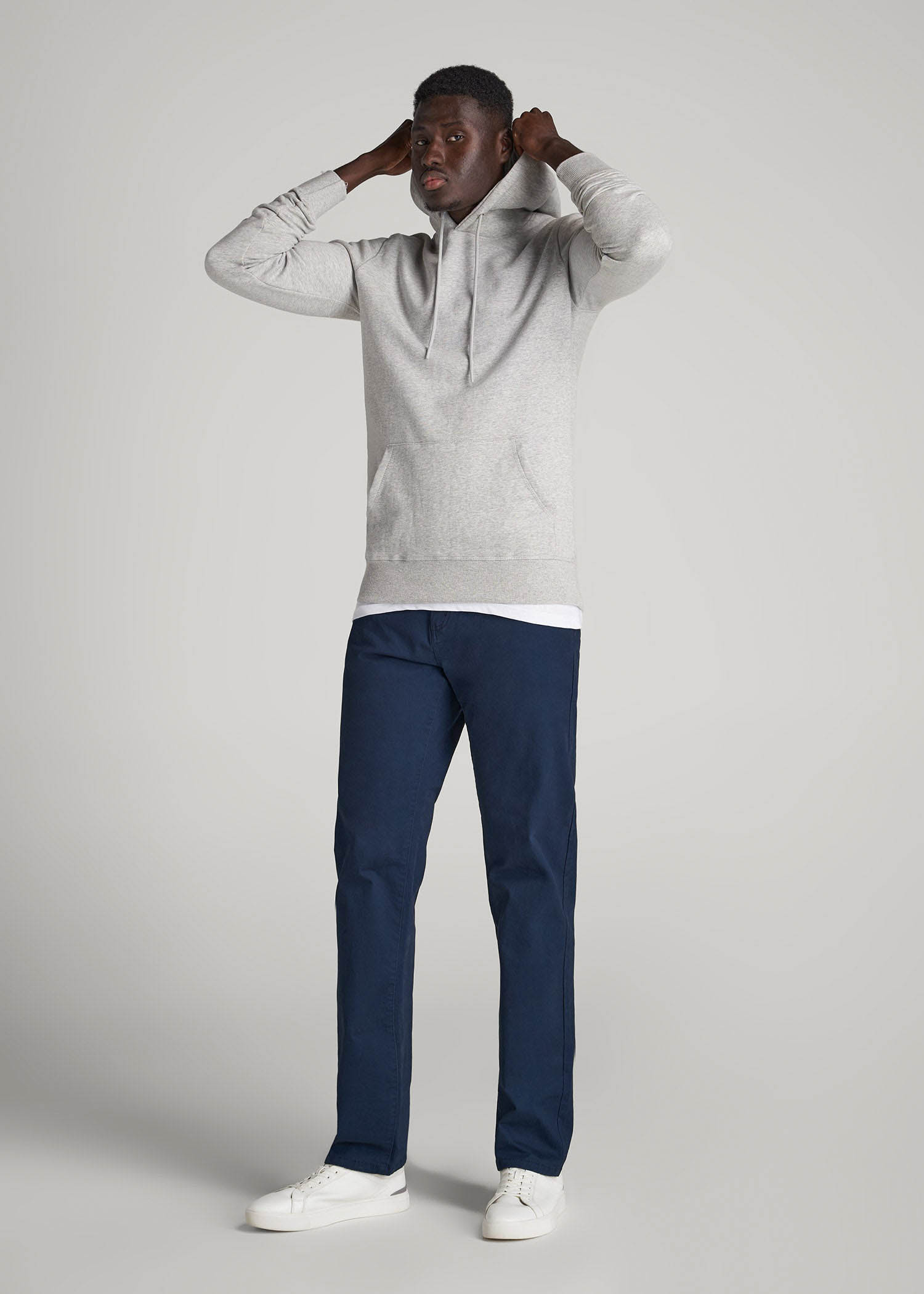 Mason RELAXED Chinos for Tall Men in Marine Navy