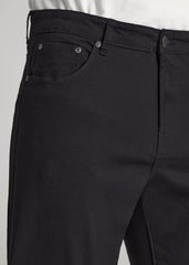 J1 STRAIGHT Leg Five-Pocket Pants for Tall Men in Black