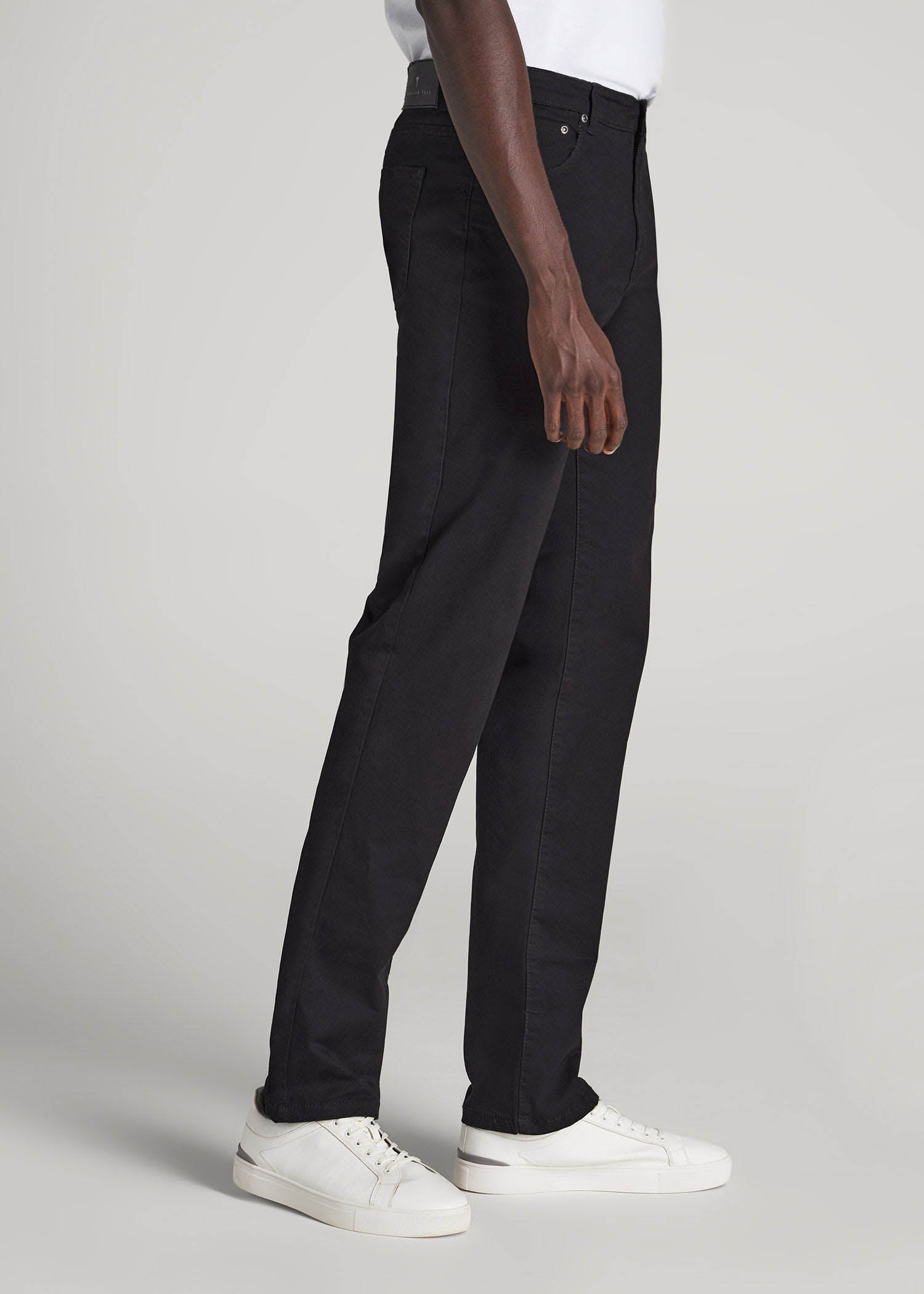 J1 STRAIGHT Leg Five-Pocket Pants for Tall Men in Black