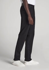 J1 STRAIGHT Leg Five-Pocket Pants for Tall Men in Black